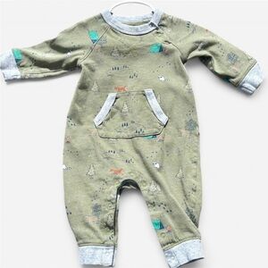 BABY GAP Green and Gray One Piece Size 6-12 Months